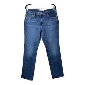 Levi's 505 Straight Jeans Womens 32 Blue Denim Stretchy